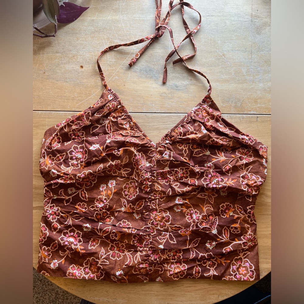 NWT J Crew cotton halter top